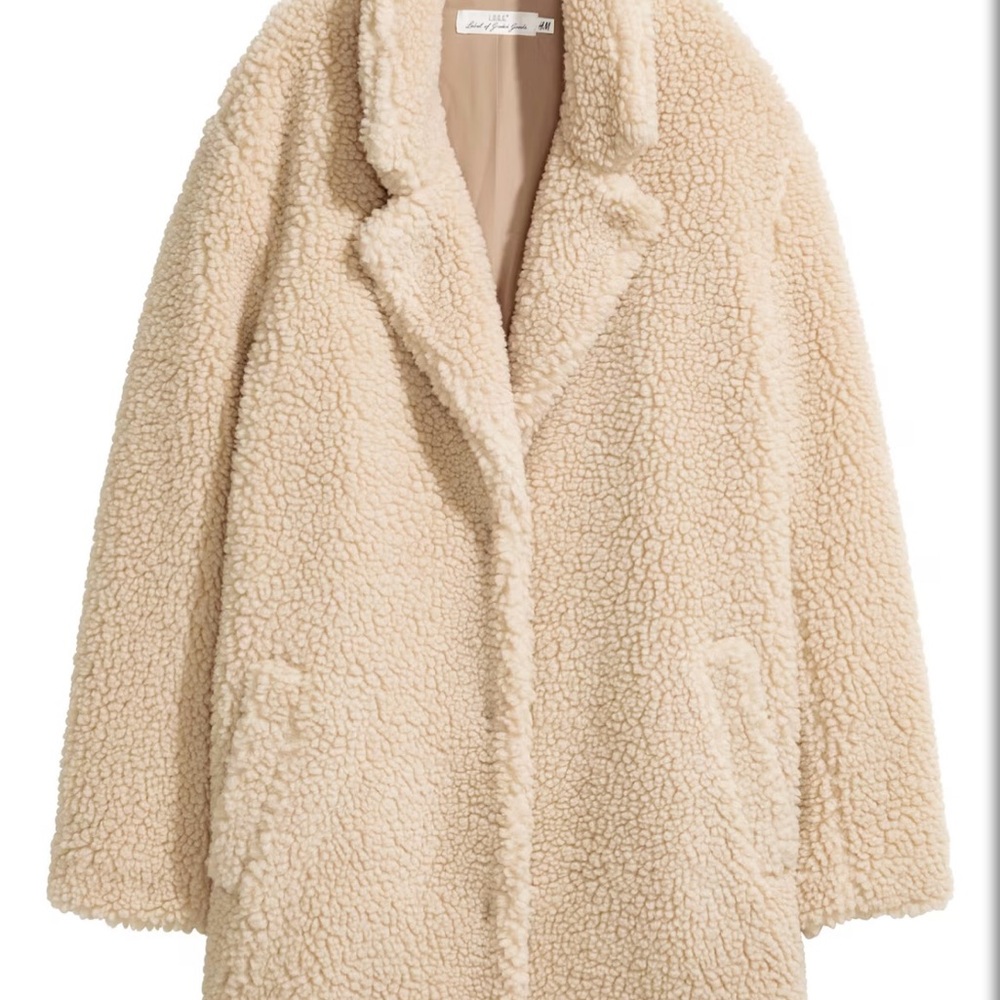 H&M Cream Teddy Jacket